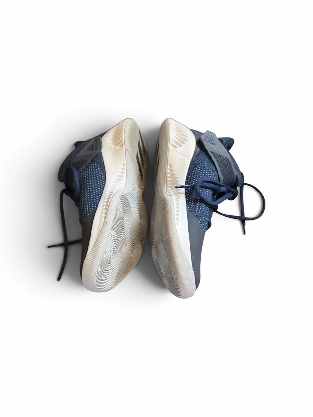 adidas Navy and White High-Top Sneakers